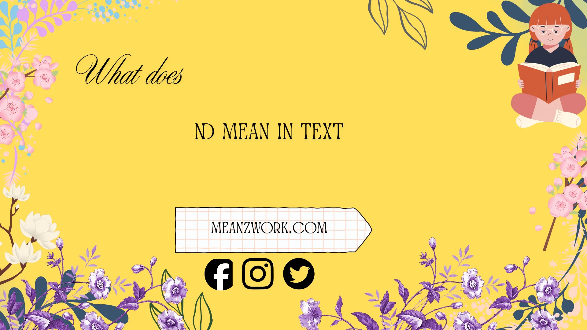 what does nd mean in text