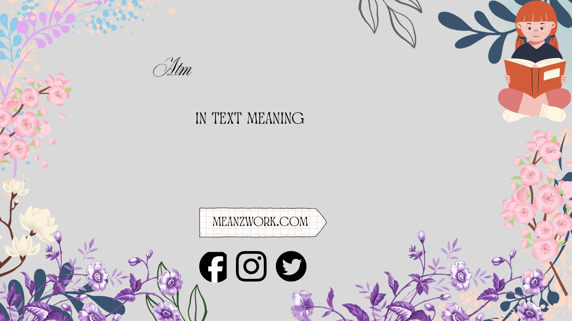 atm in text meaning