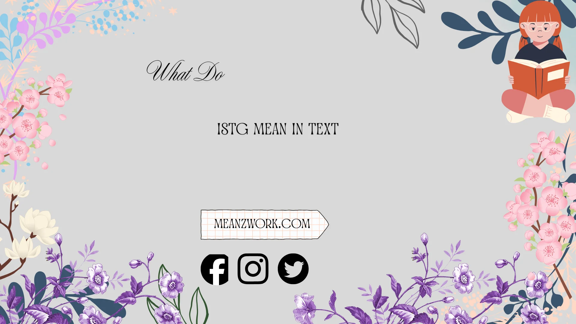 what do istg mean in text