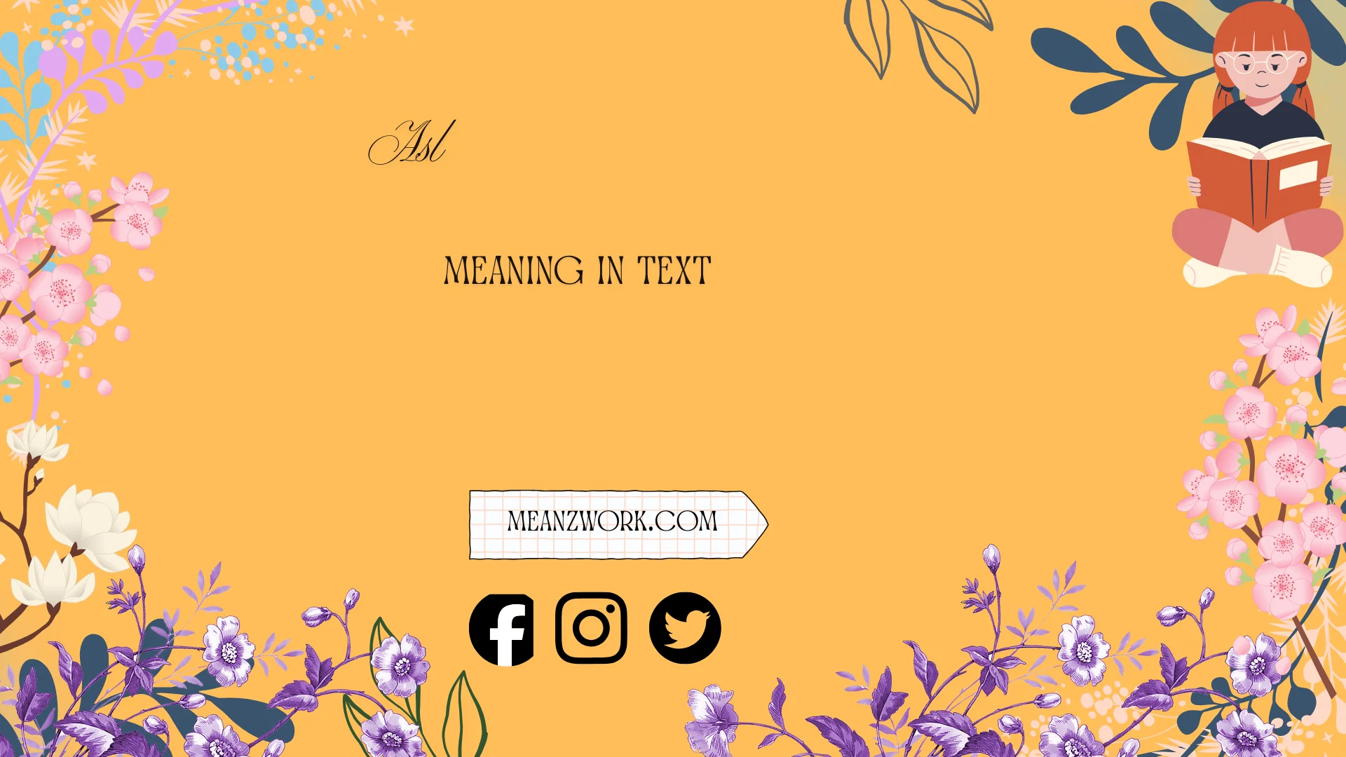 asl meaning in text
