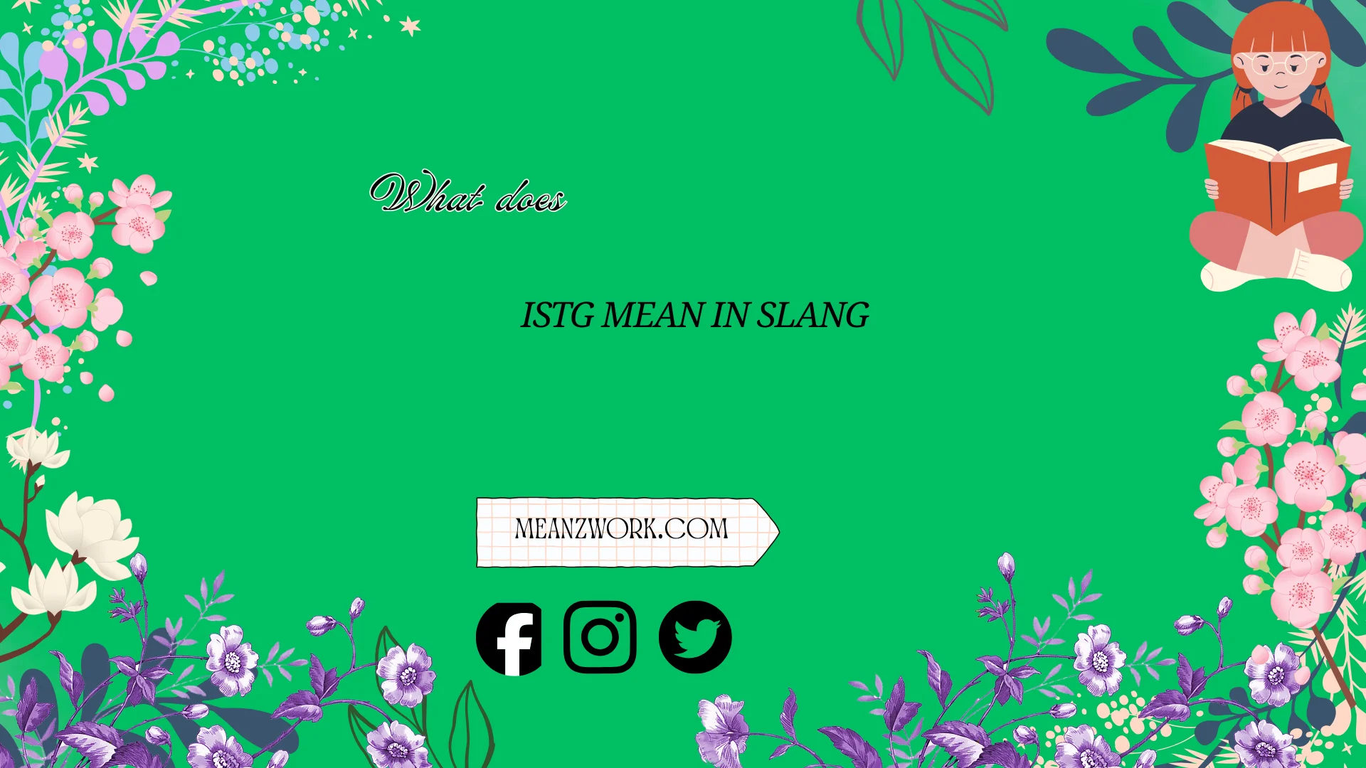 what does istg mean in slang