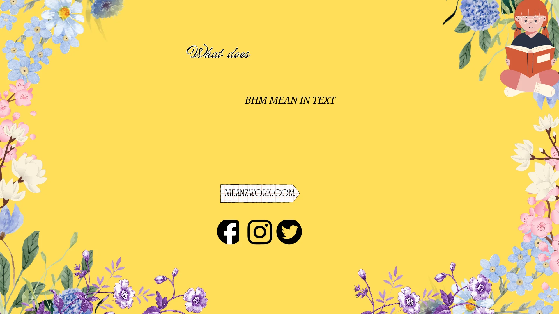 what does bhm mean in text