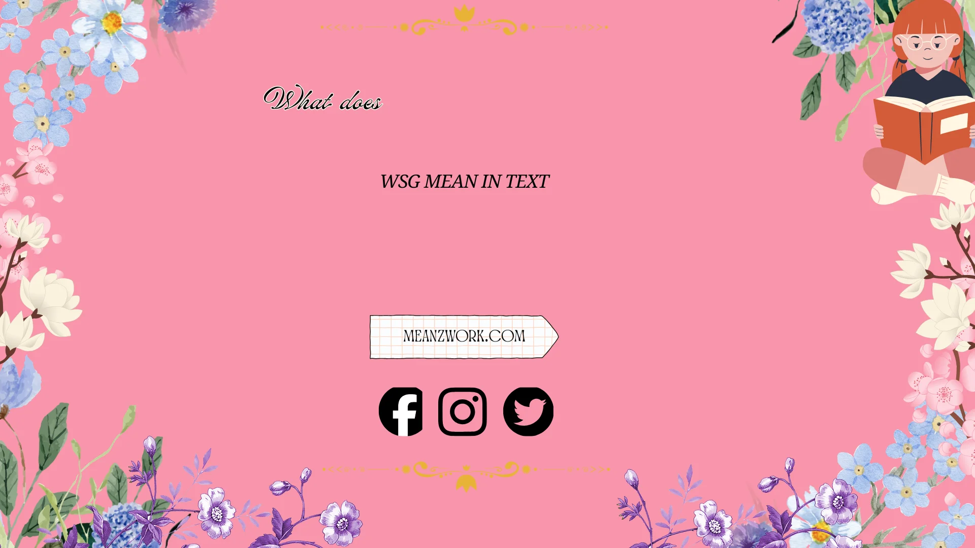 "what does wsg mean in text"