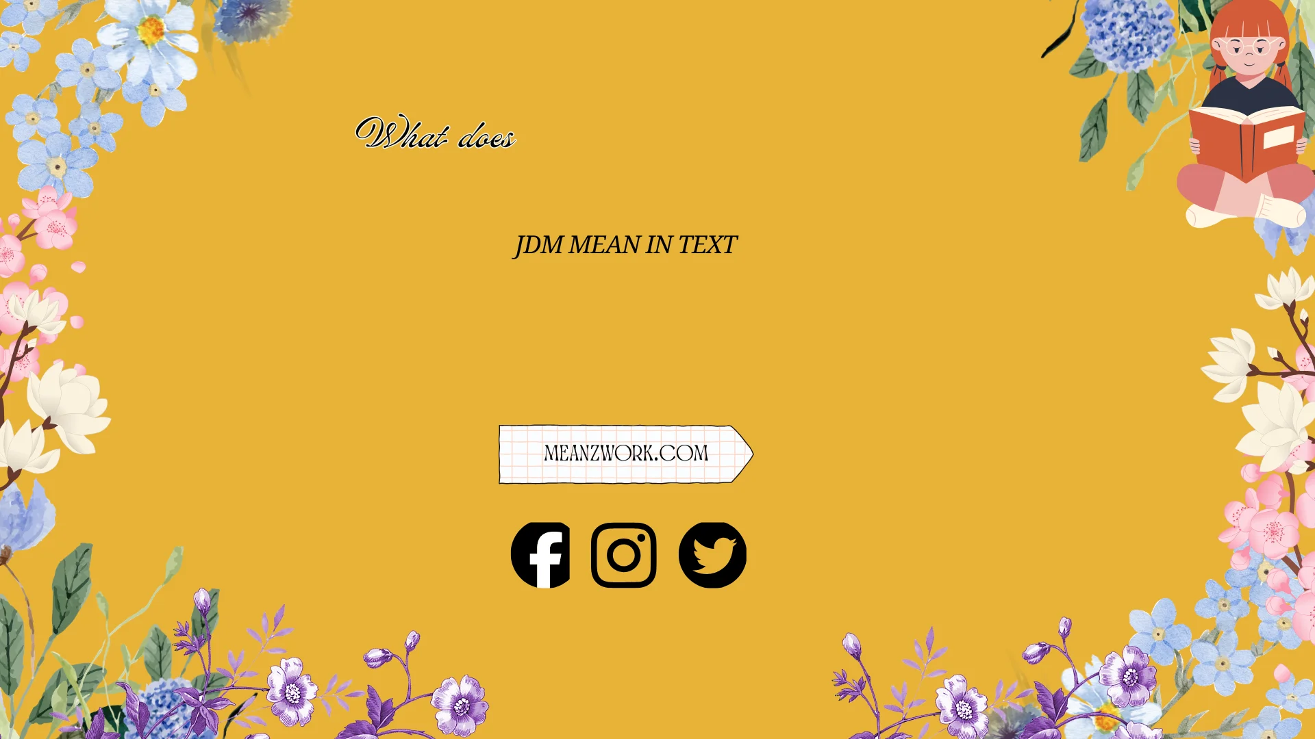 what does jdm mean in text