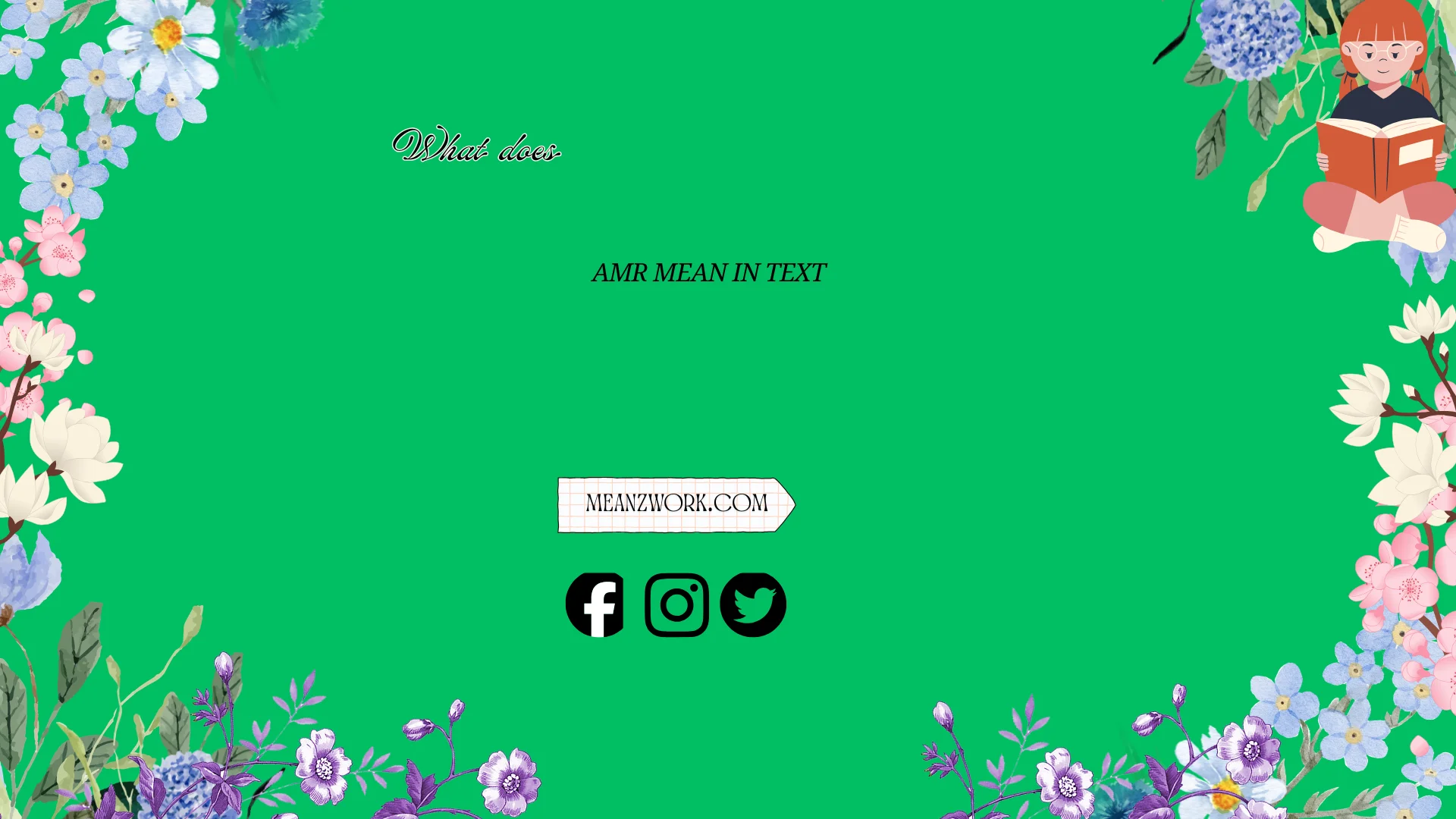 what does amr mean in text